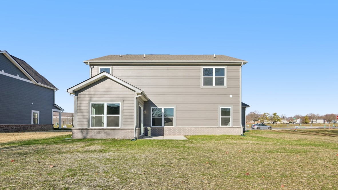 rear exterior view of the home
