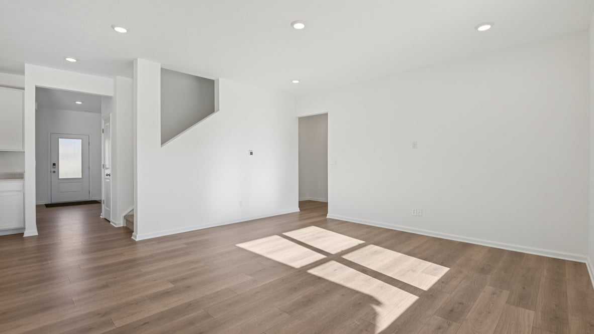 great room with natural light