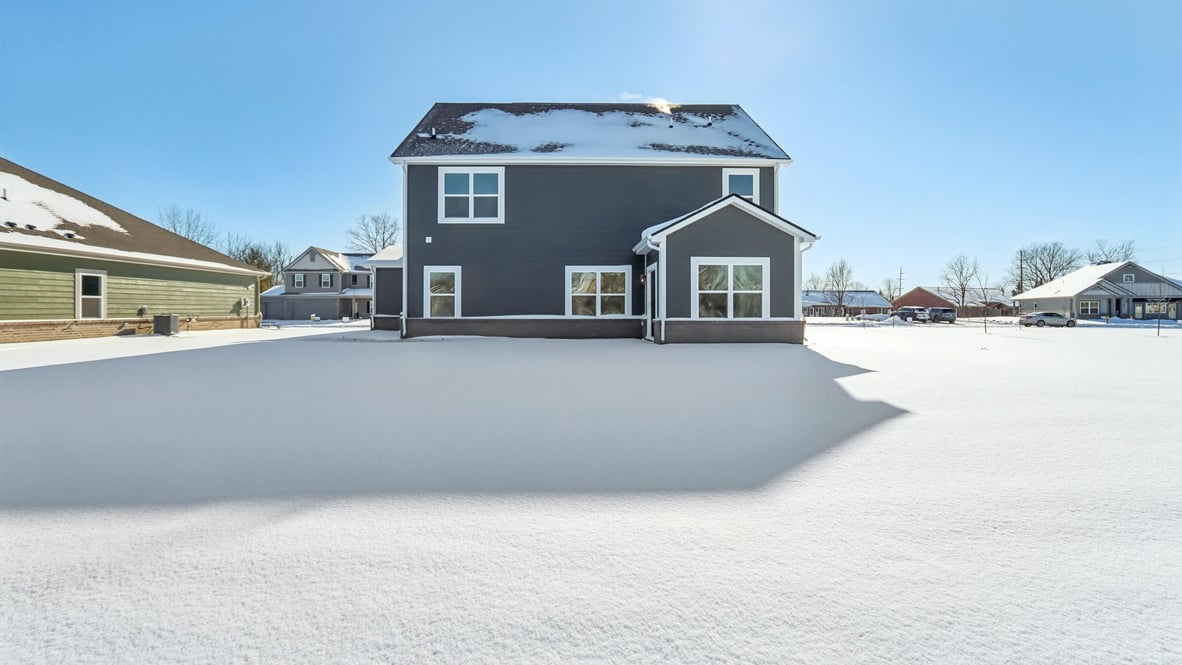 rear exterior view of the home