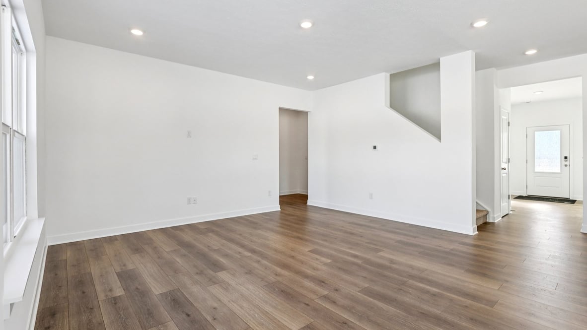 great room with natural light