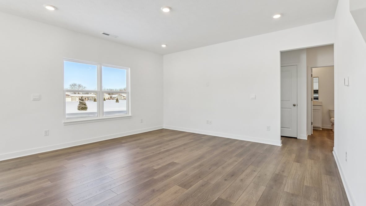 great room with large windows