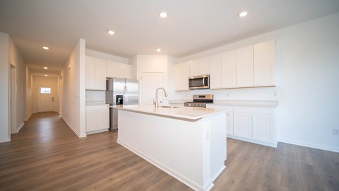 the farifax kitchen with white cabinetry