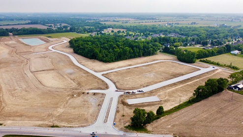 aerial view of Baker's Pointe