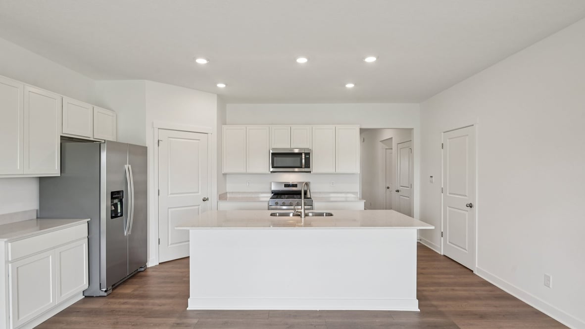 kitchen with bar seating