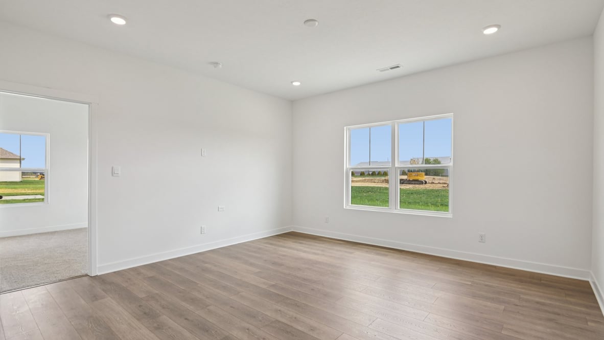 great room with large windows