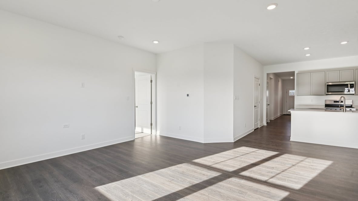 great room with large windows