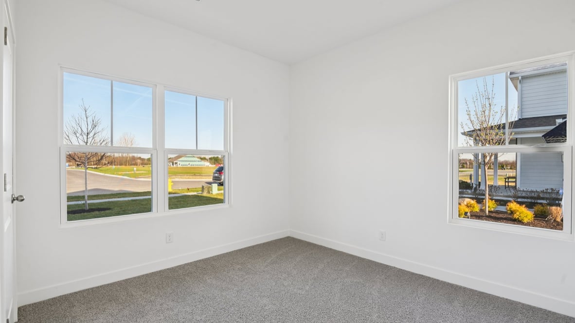 bedroom with large windows