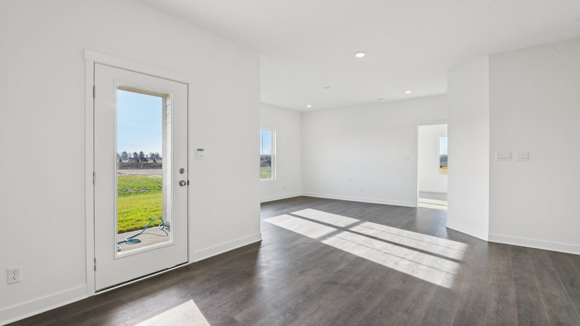 great room with natural light