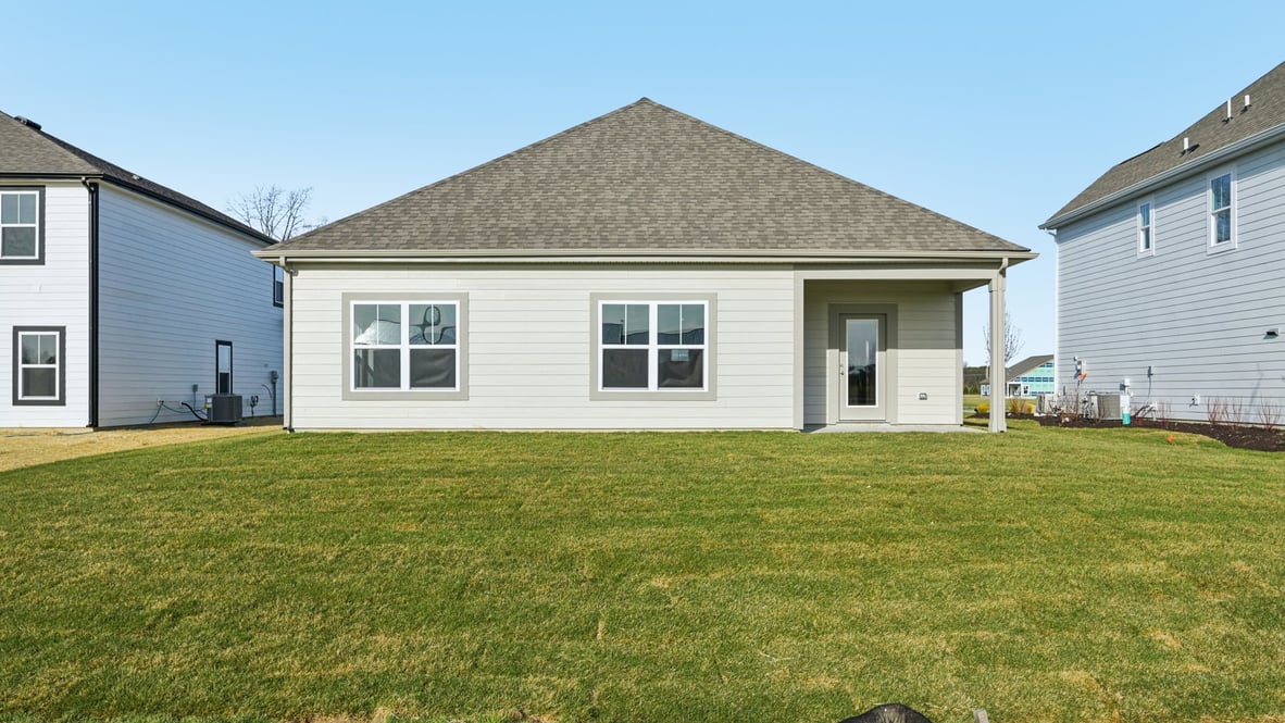 rear exterior view of the home