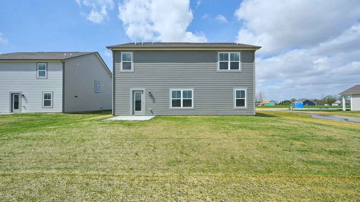 rear exterior view of the home