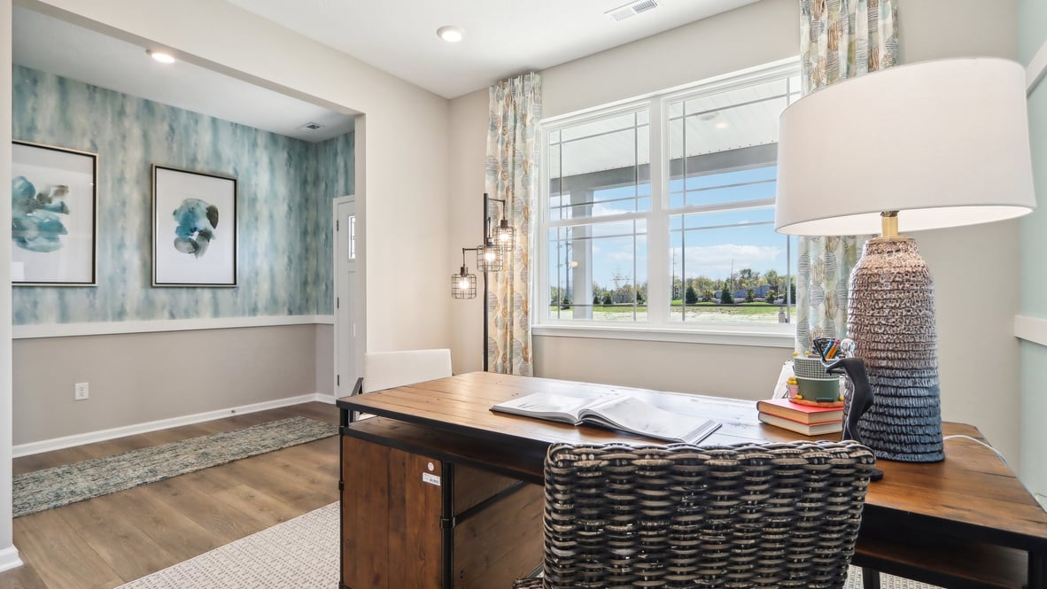 den adjacent to entry