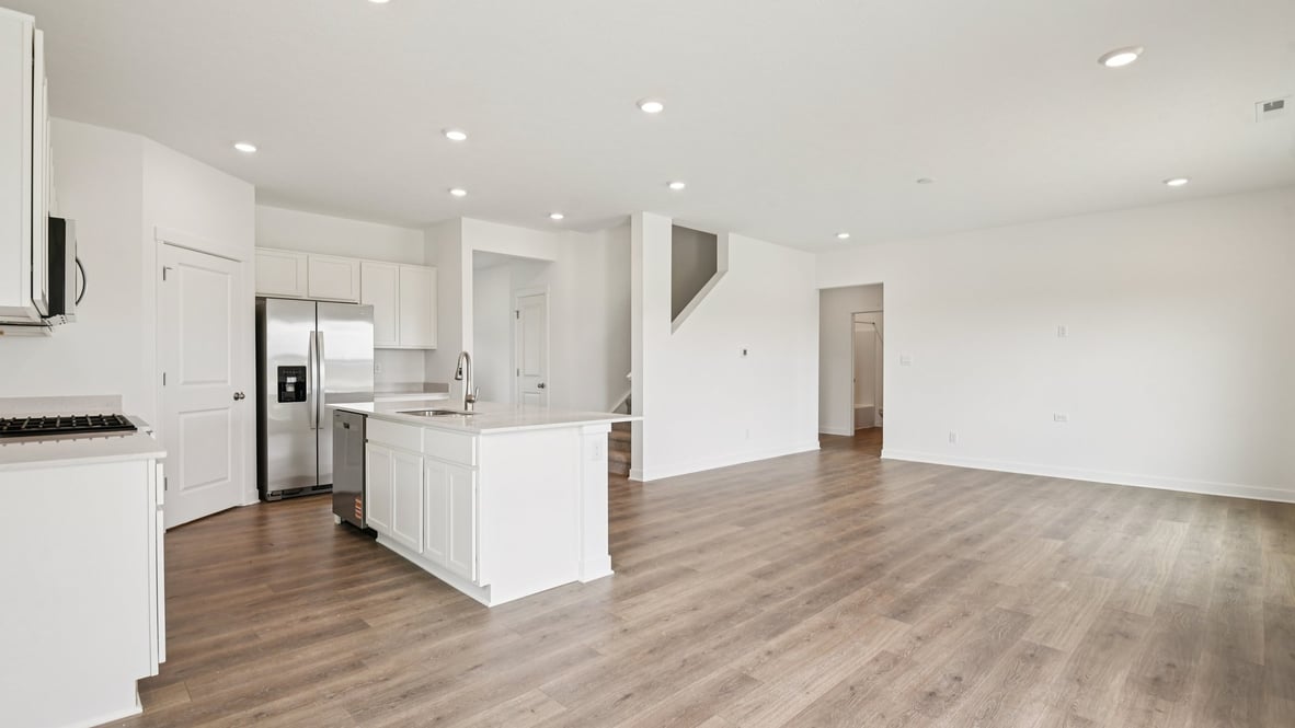 kitchen with open-concept