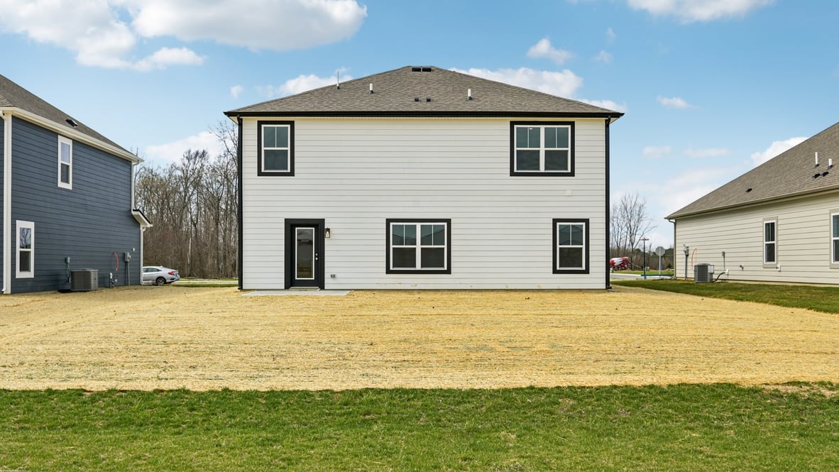 rear exterior view of the home
