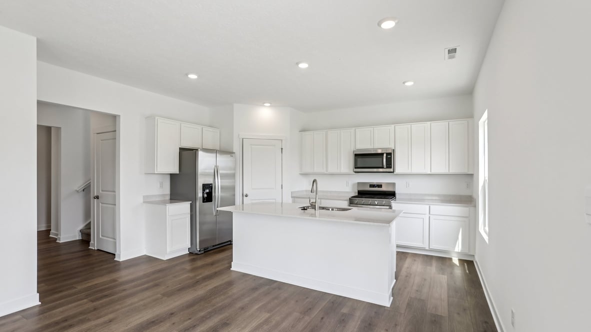 kitchen with open-concept