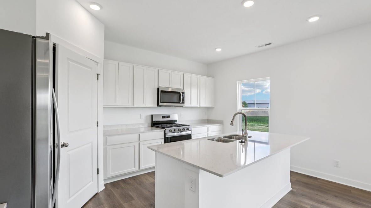kitchen with bar seating