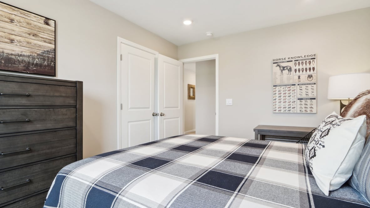 bedroom with spacious closet