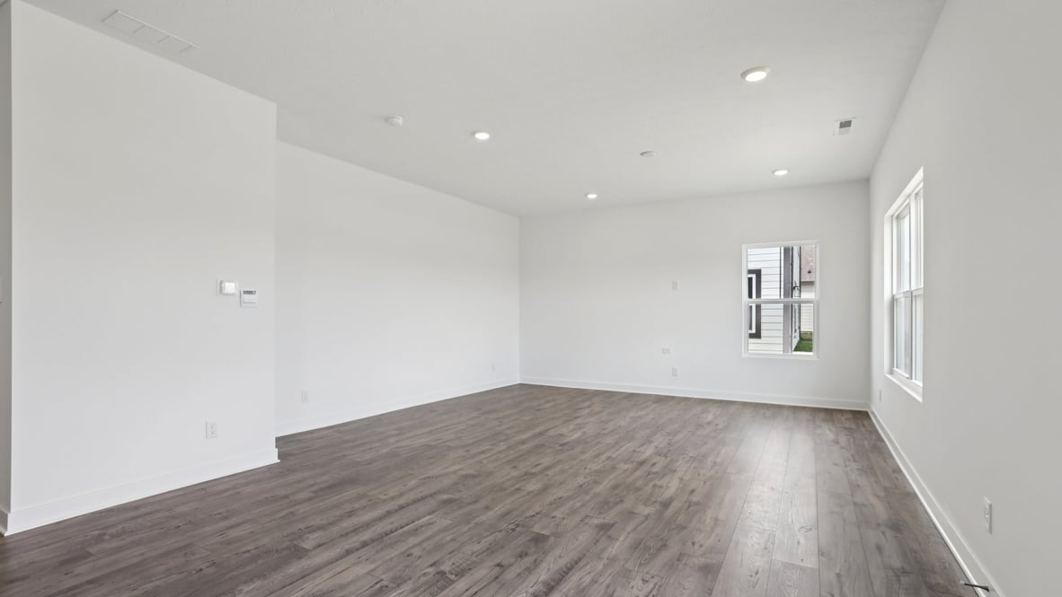 great room with natural light