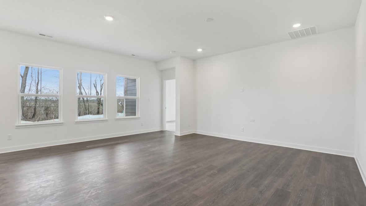 great room with large windows