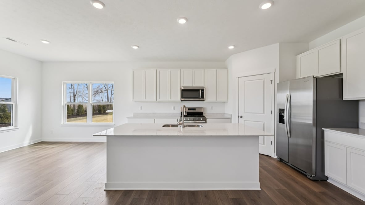 kitchen with bar seating