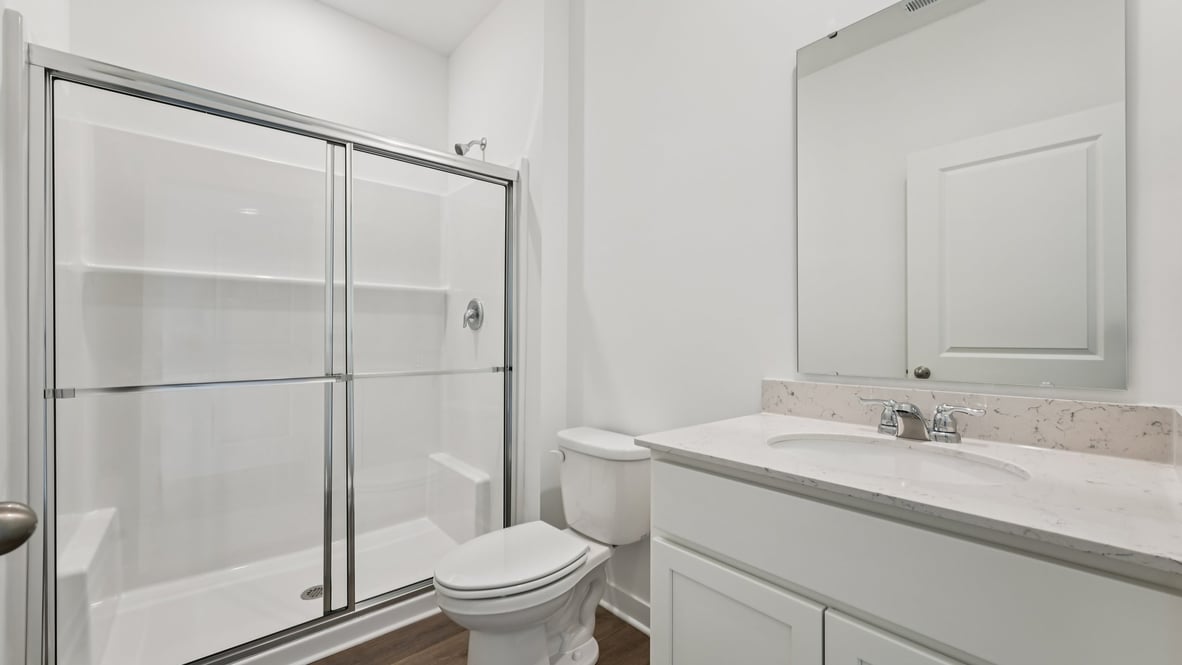 bathroom with walk-in shower