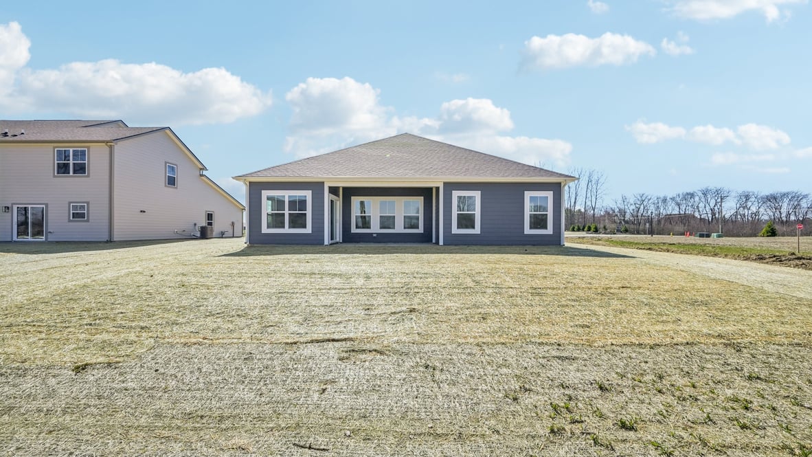 rear exterior view of the home