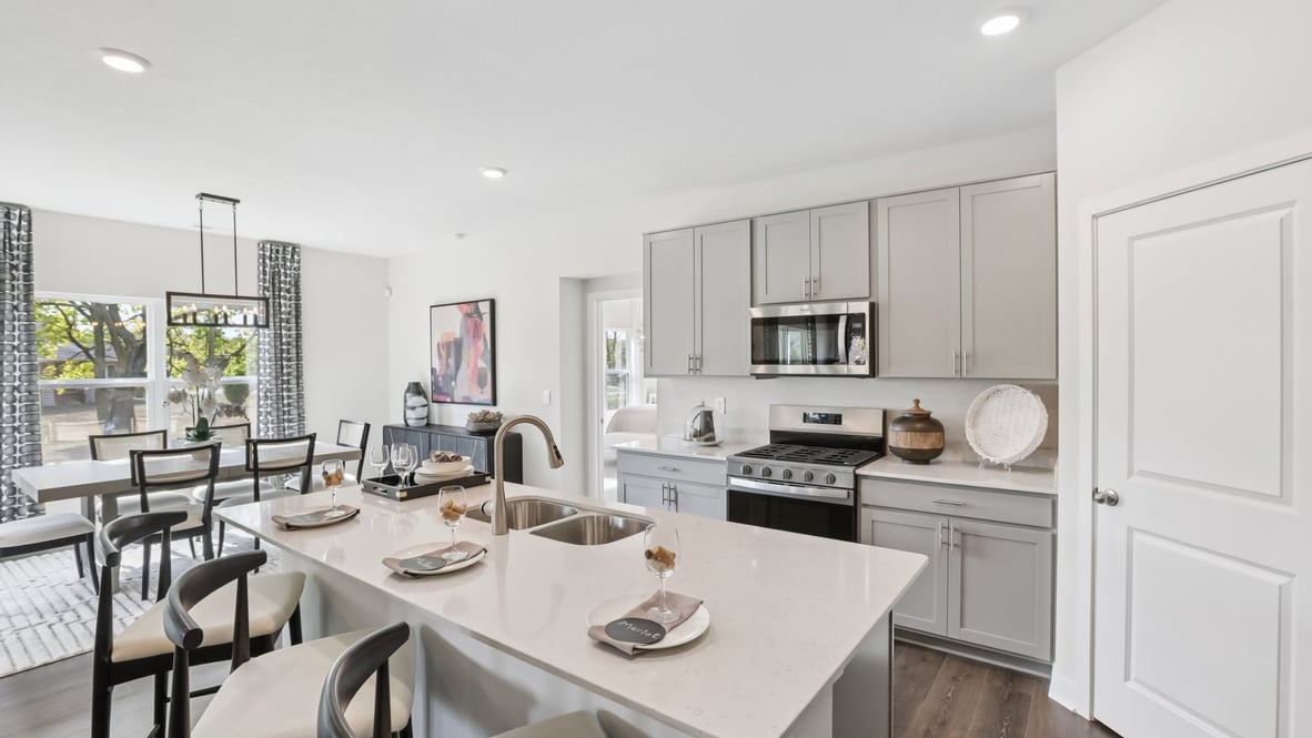 kitchen features stainless steel appliances