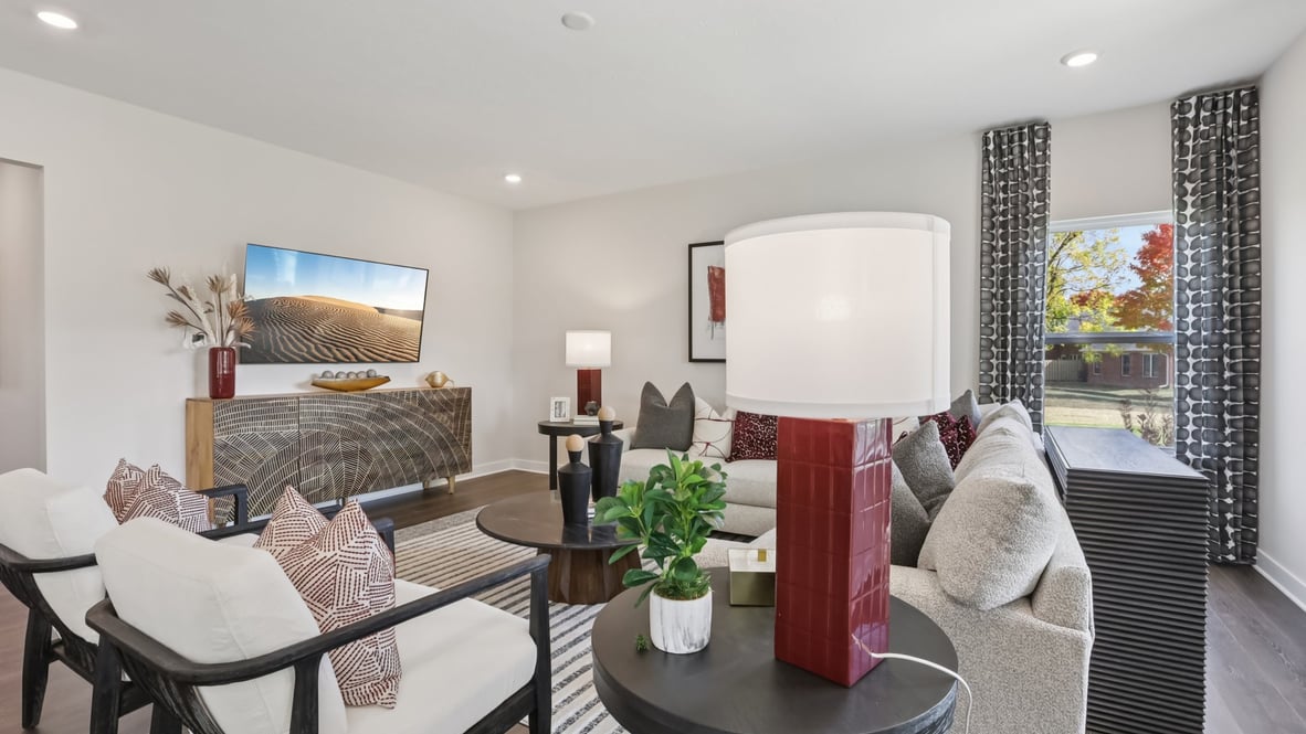 great room features room for entertaining