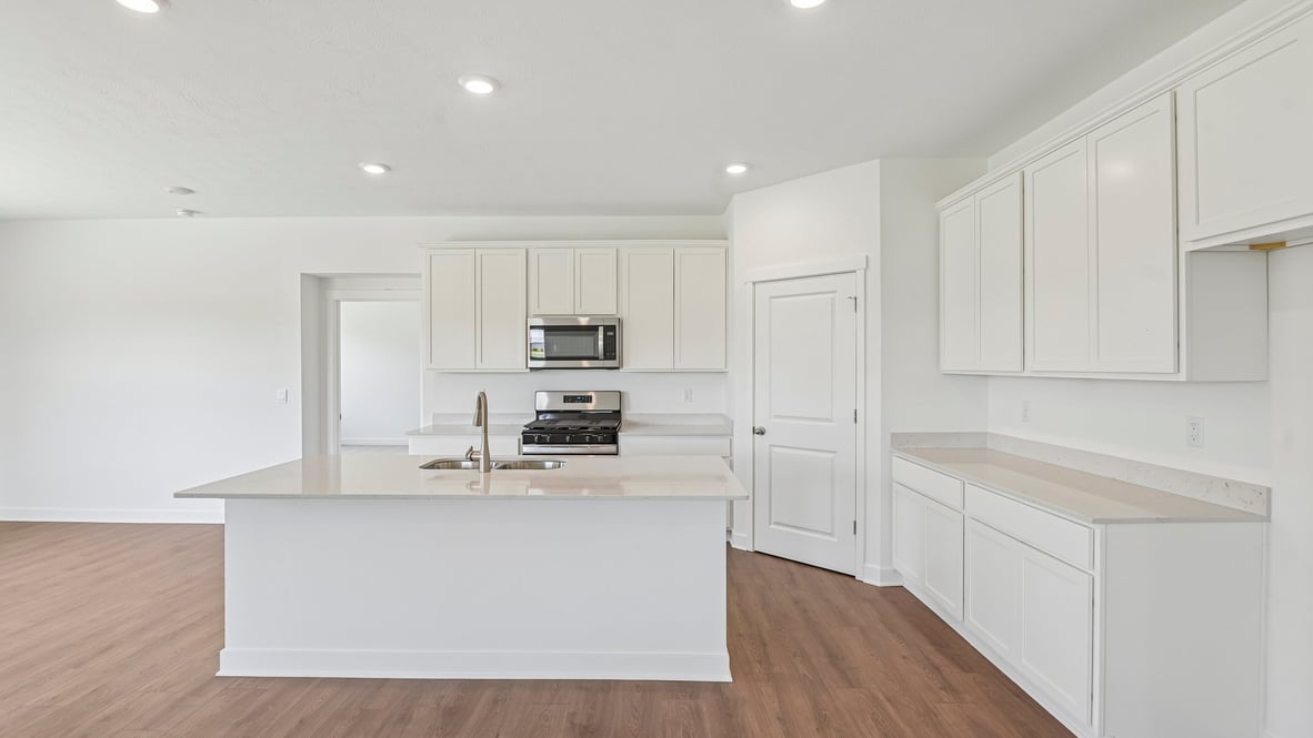 kitchen with bar seating