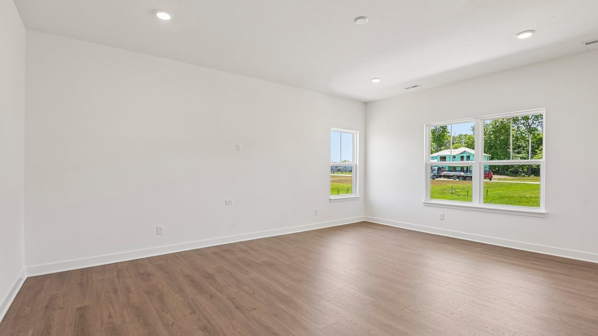 great room with natural light