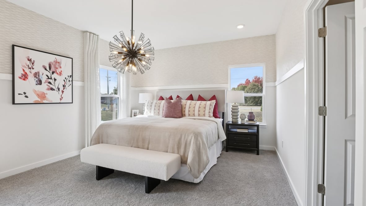 primary bedroom with plenty of natural light