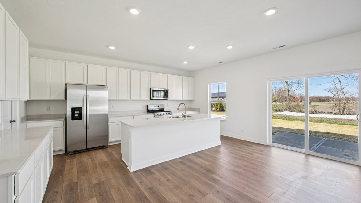 kitchen with bar seating