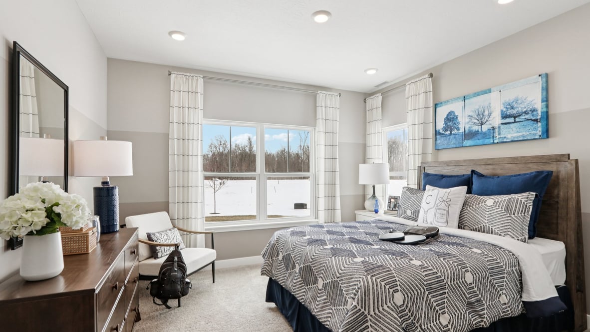 guest bedroom on the min level