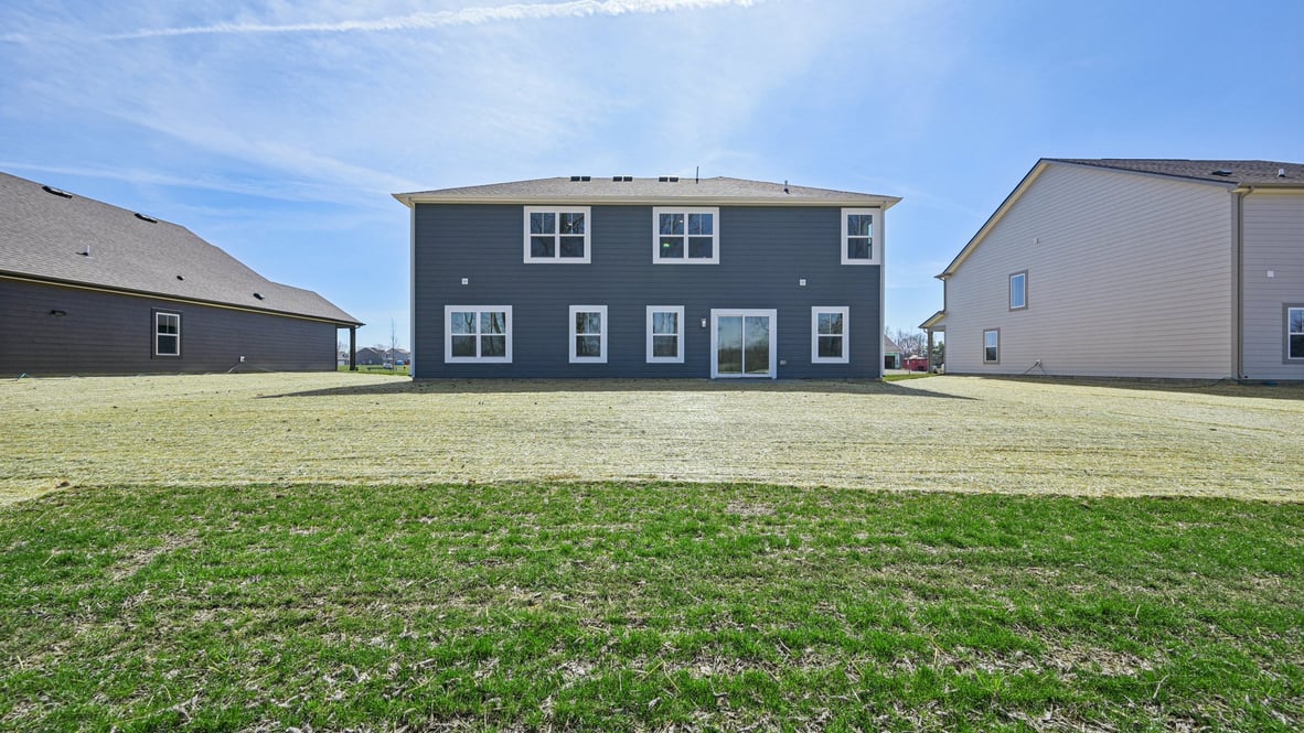 rear exterior view of the home