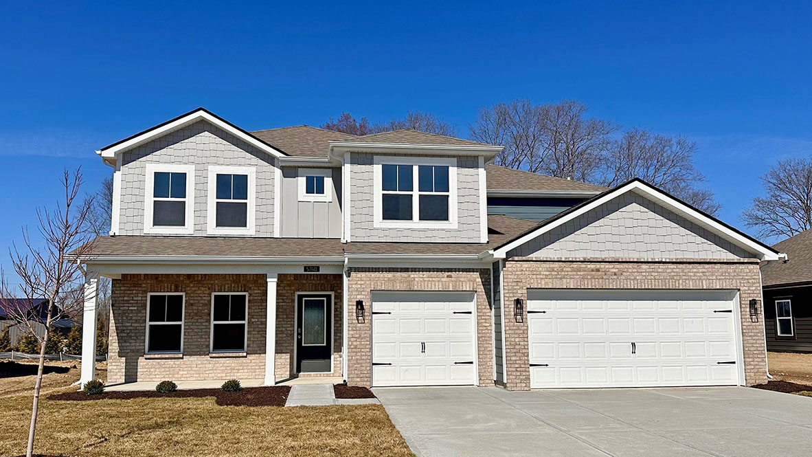 two-story home with 3-car garage in bakers pointes