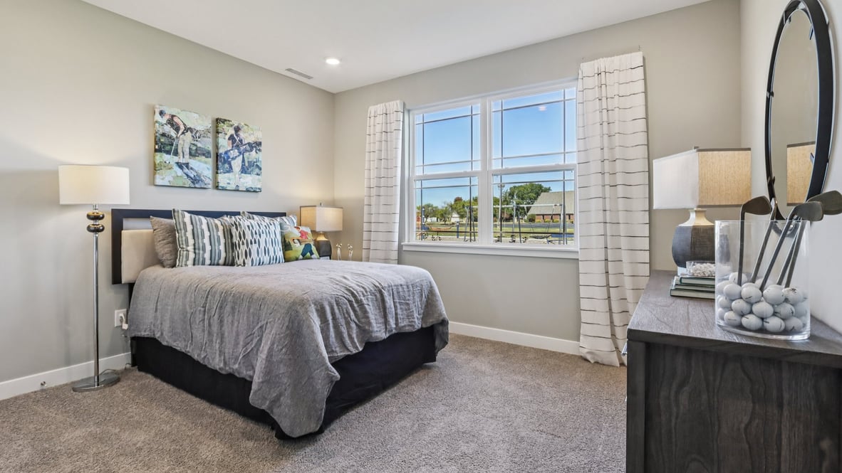 guest bedroom on the main level