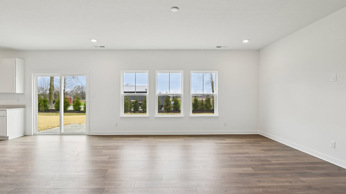 great room with natural light