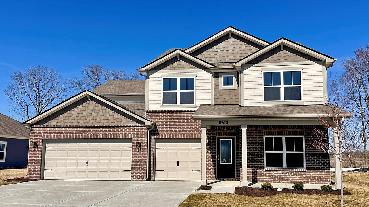 two-story home with 3-car garage in bakers pointe