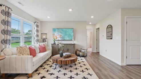 great room with natural light
