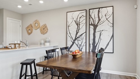 dining nook with natural light