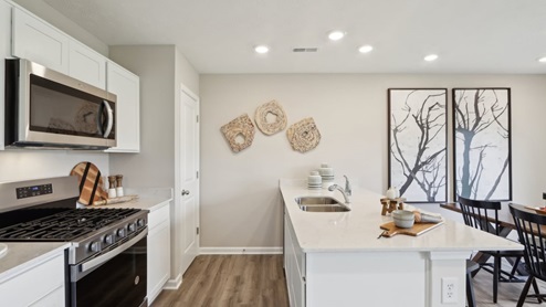 kitchen with lots of counter space