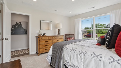 primary bedroom with natural light