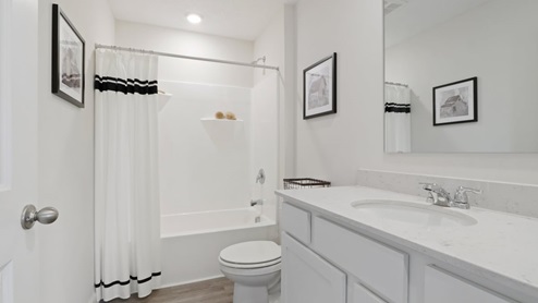 bathroom with lots of storage