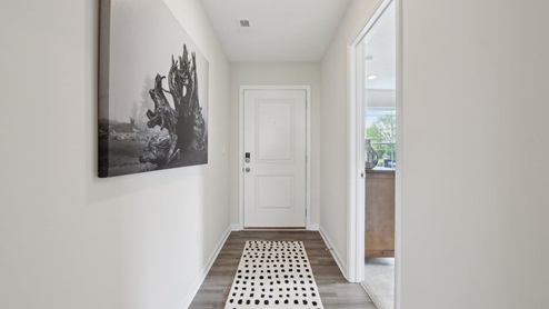 interior entry into the home