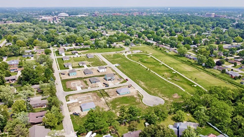 aerial view of community