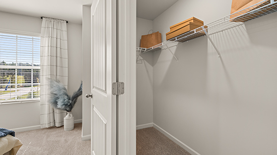 spacious closet