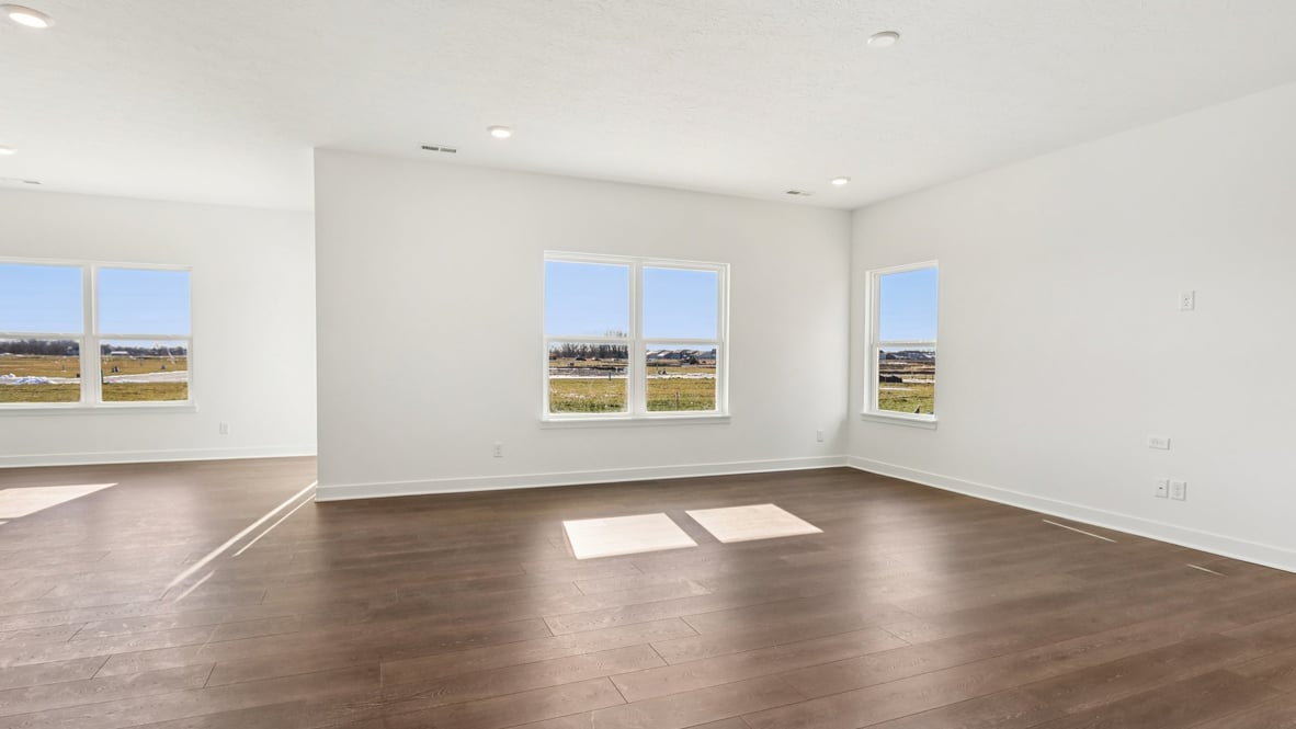 open bright living space with natural light