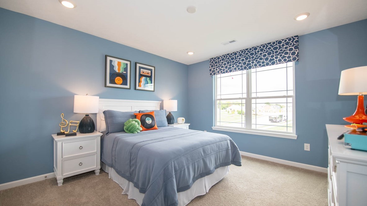 bedroom 2 with large windows