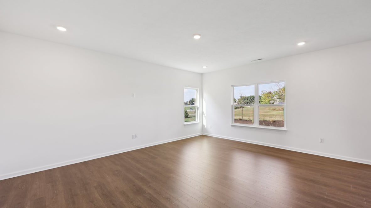 great room with large windows