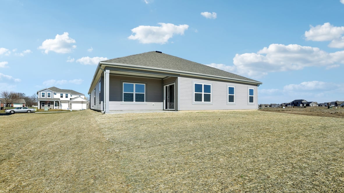 rear exterior view of the home