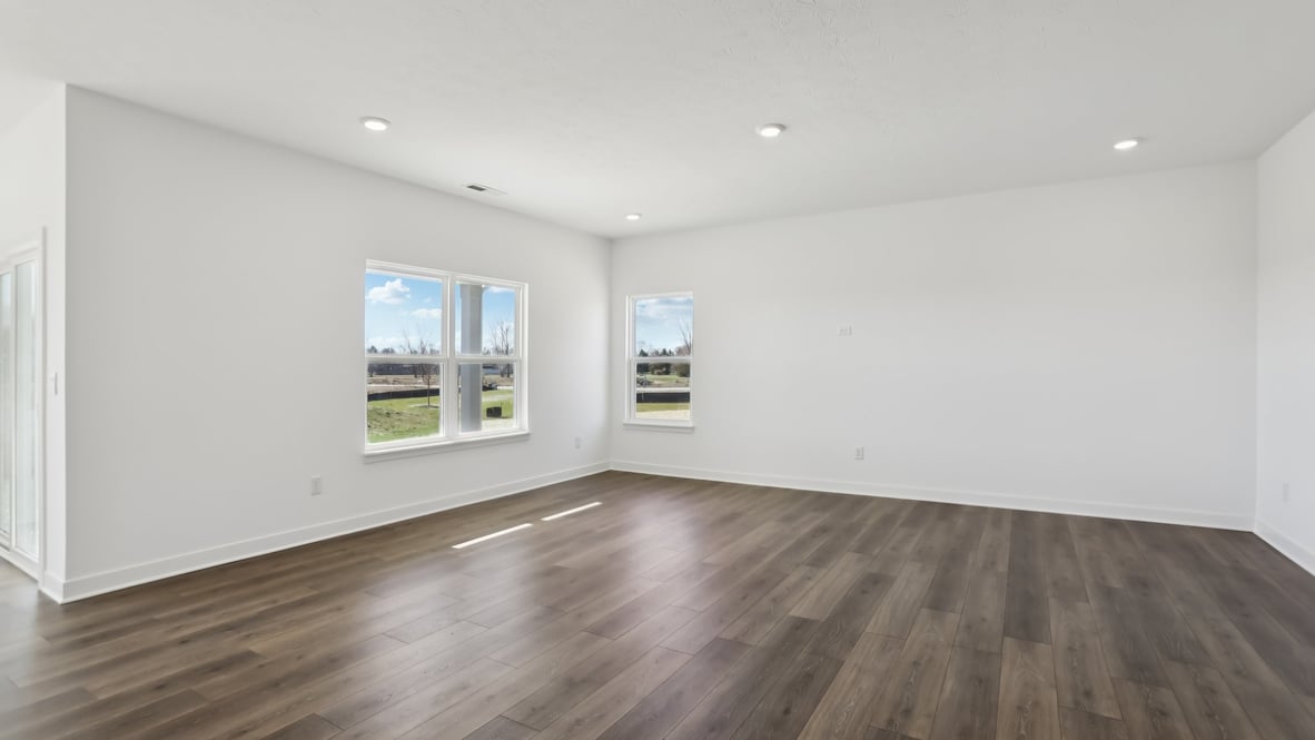 great room with natural light